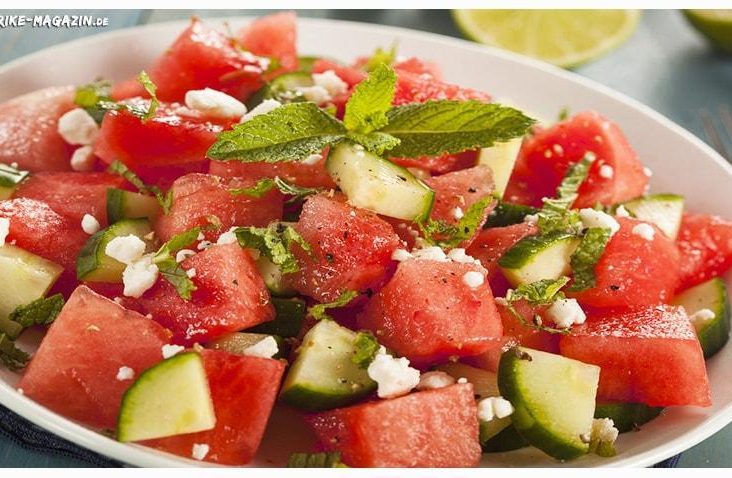 Salat Rezept mit Melone und Feta